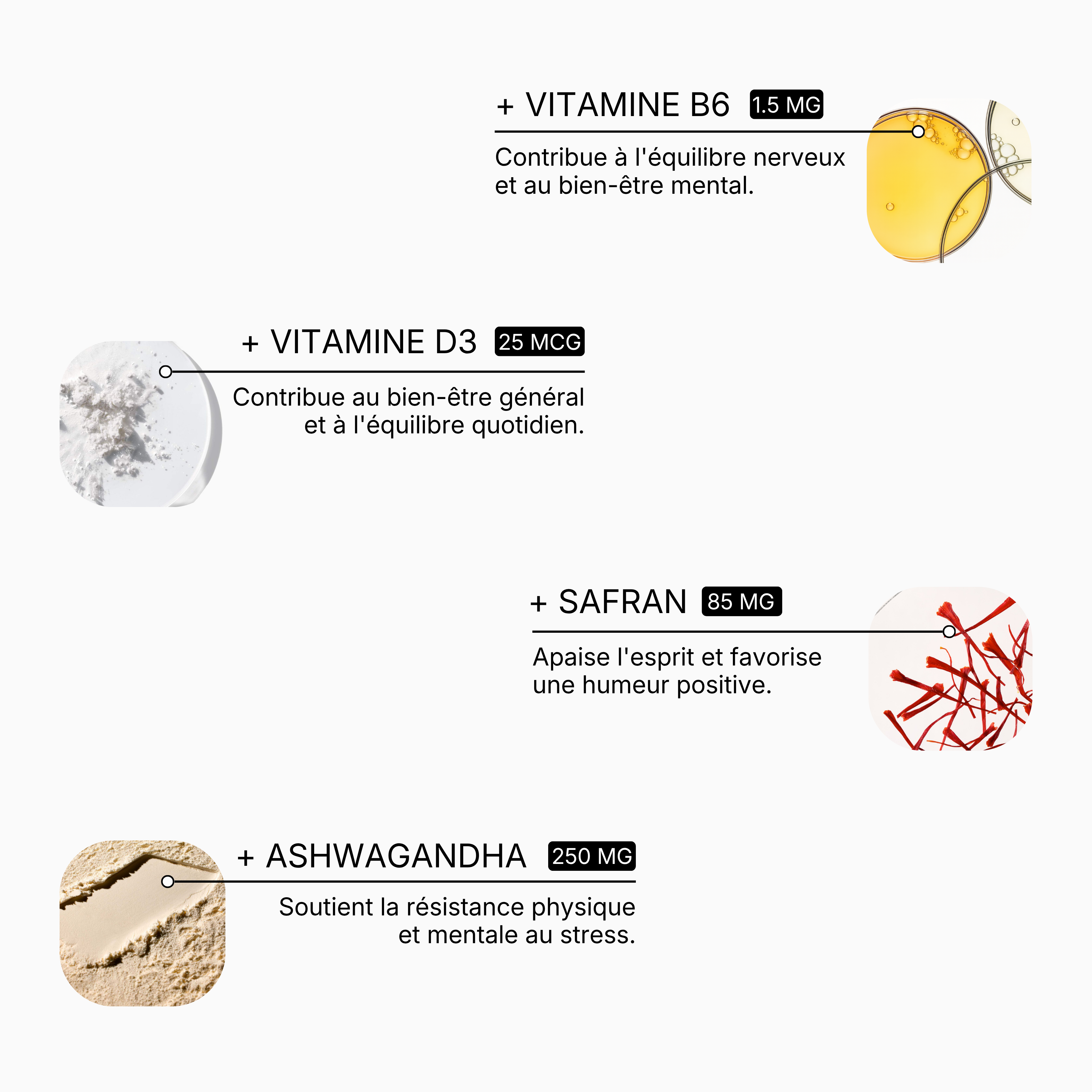 Gummies calme Intérieur au safran goût framboise