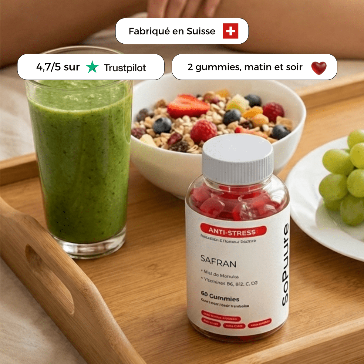 Gummies anti - stress au safran - SoPuure